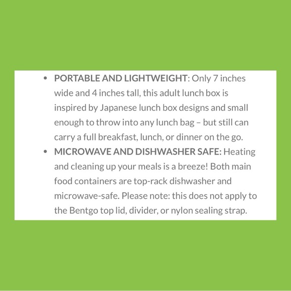 BENTGO Classic All-In-One Stackable Lunch Box ~ Brand New In Package! - Picture 7 of 16